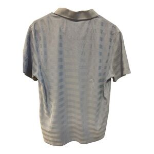 Van Heusen Gray Polo Shirt with Classic Stripes